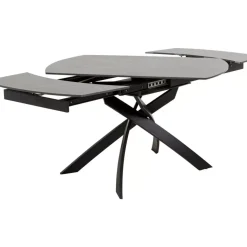 Tische-KARE Design Ausziehtisch Twist Schwarz 120(30+30)X90Cm