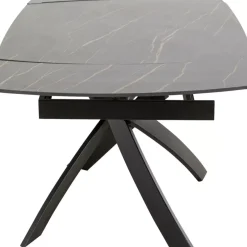 Tische-KARE Design Ausziehtisch Twist Schwarz 120(30+30)X90Cm