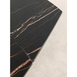Tische-KARE Design Ausziehtisch Twist Schwarz 120(30+30)X90Cm