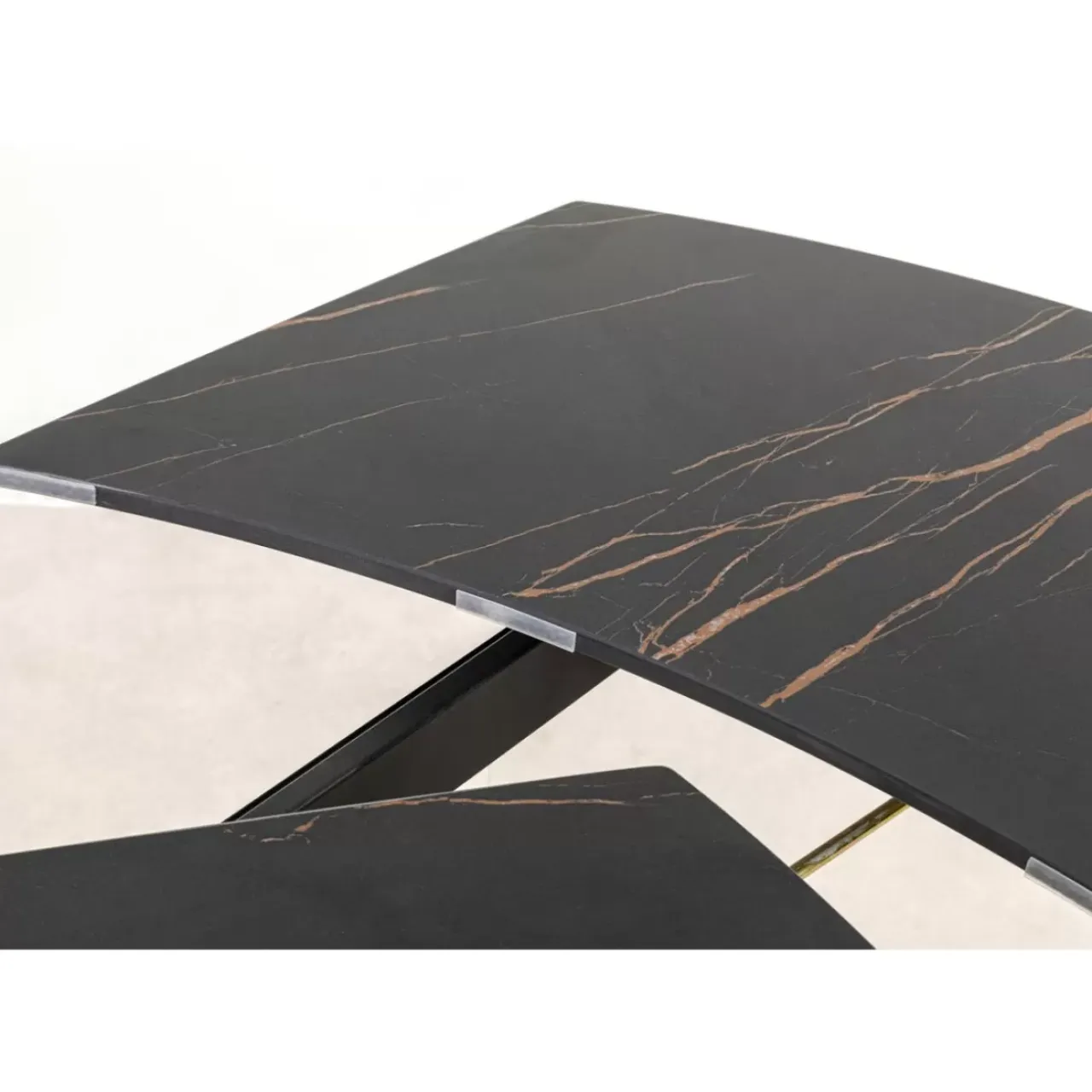Tische-KARE Design Ausziehtisch Twist Schwarz 120(30+30)X90Cm