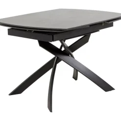 Tische-KARE Design Ausziehtisch Twist Schwarz 120(30+30)X90Cm