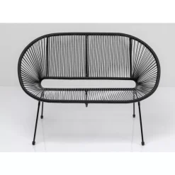 Outdoormöbel-KARE Design Bank Acapulco Schwarz