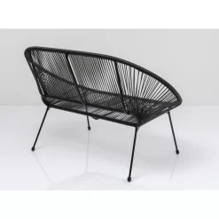 Outdoormöbel-KARE Design Bank Acapulco Schwarz