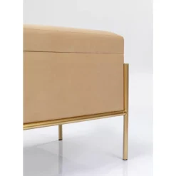 Sitzbänke-KARE Design Bank Buttons Storage Beige Klein