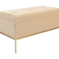 Sitzbänke-KARE Design Bank Buttons Storage Beige Klein
