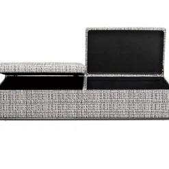 Sitzbänke-KARE Design Bank Buttons Storage B&W Gros