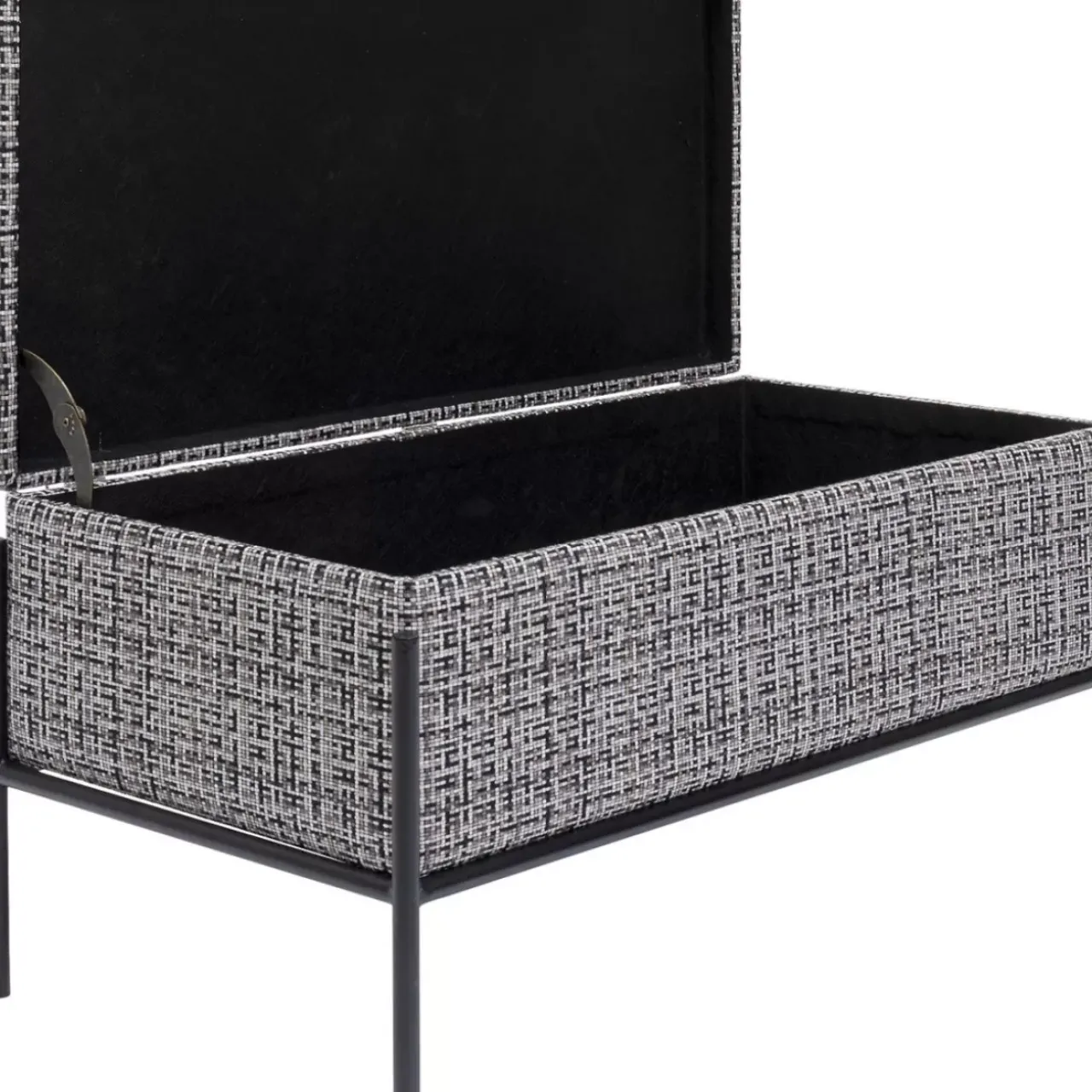 Sitzbänke-KARE Design Bank Buttons Storage B&W Klein