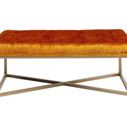 Sitzbänke-KARE Design Bank Crossover Croco Diva Bronze 90X40