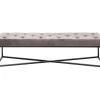 Sitzbänke-KARE Design Bank Crossover Grau Schwarz 150X40Cm