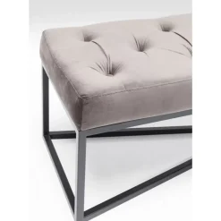 Sitzbänke-KARE Design Bank Crossover Grau Schwarz 150X40Cm