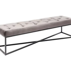 Sitzbänke-KARE Design Bank Crossover Grau Schwarz 150X40Cm
