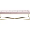 Sitzbänke-KARE Design Bank Crossover Rose Messing 150X40Cm