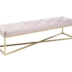 Sitzbänke-KARE Design Bank Crossover Rose Messing 150X40Cm