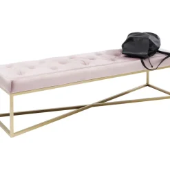 Sitzbänke-KARE Design Bank Crossover Rose Messing 150X40Cm
