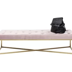 Sitzbänke-KARE Design Bank Crossover Rose Messing 150X40Cm