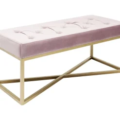 Sitzbänke-KARE Design Bank Crossover Rose Messing 90X40Cm