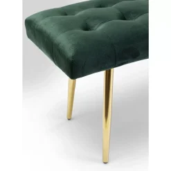 Sitzbänke-KARE Design Bank Dallas Velvet Grun 110Cm