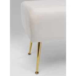 Sitzbänke-KARE Design Bank Deria Velvet Creme 110Cm