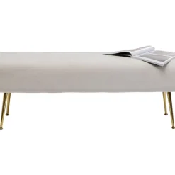 Sitzbänke-KARE Design Bank Deria Velvet Creme 110Cm