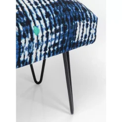 Sitzbänke-KARE Design Bank Desna Patchwork Blau 80Cm