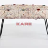 Sitzbänke-KARE Design Bank Desna Patchwork Creme Multi 80Cm