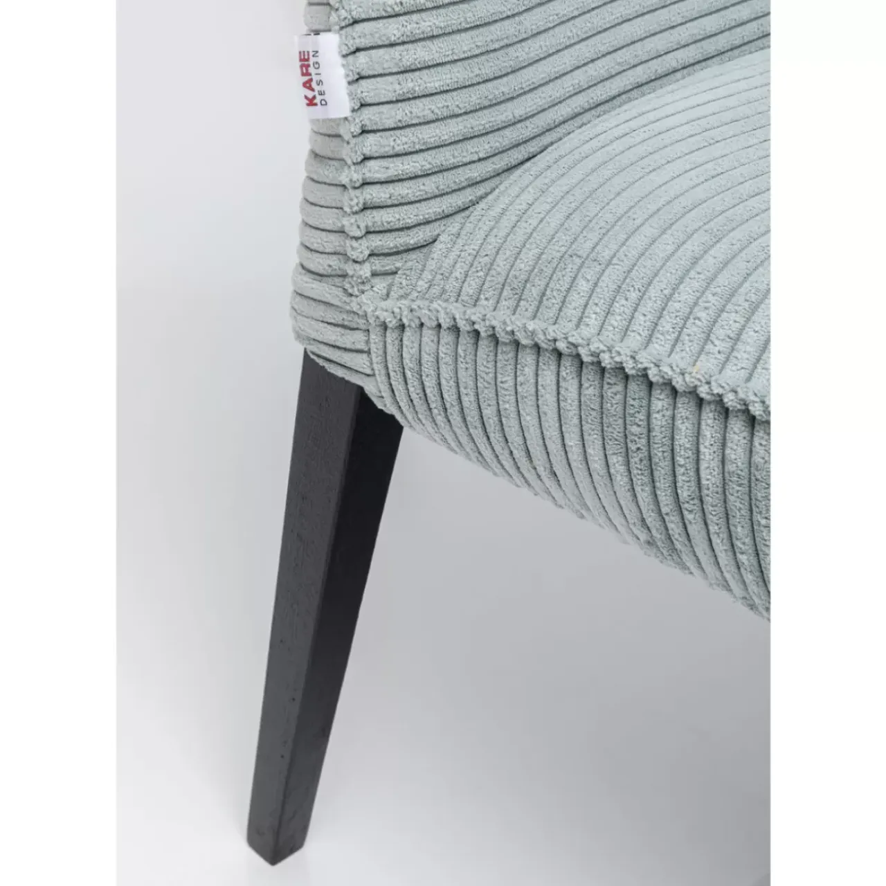 Sitzbänke-KARE Design Bank Ledro Cord Blau 165Cm