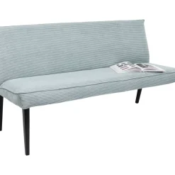 Sitzbänke-KARE Design Bank Ledro Cord Blau 165Cm