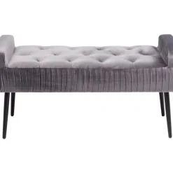 Sitzbänke-KARE Design Bank Lofty Grau Schwarz