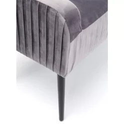 Sitzbänke-KARE Design Bank Lofty Grau Schwarz