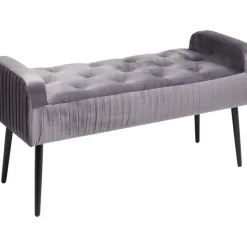 Sitzbänke-KARE Design Bank Lofty Grau Schwarz