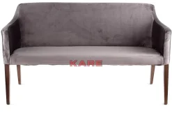 Sitzbänke-KARE Design Bank Mode Velvet Grau
