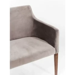 Sitzbänke-KARE Design Bank Mode Velvet Grau