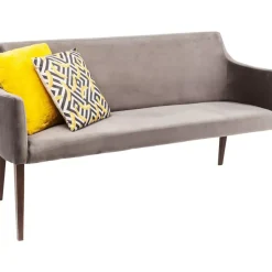 Sitzbänke-KARE Design Bank Mode Velvet Grau