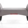 Sitzbänke-KARE Design Bank Motley Velvet Silvergrey