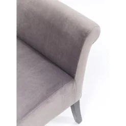 Sitzbänke-KARE Design Bank Motley Velvet Silvergrey