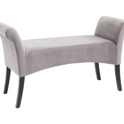 Sitzbänke-KARE Design Bank Motley Velvet Silvergrey