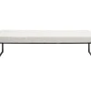 Sitzbänke-KARE Design Bank Smart Boucle Creme Schwarz 150Cm
