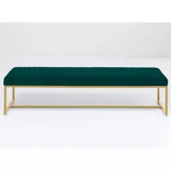 Sitzbänke-KARE Design Bank Smart Dunkelgrun Messing 150X40Cm