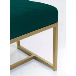 Sitzbänke-KARE Design Bank Smart Dunkelgrun Messing 150X40Cm