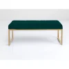 Sitzbänke-KARE Design Bank Smart Dunkelgrun Messing 90Cm