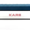 Sitzbänke-KARE Design Bank Smart Petrol Schwarz 150X40Cm