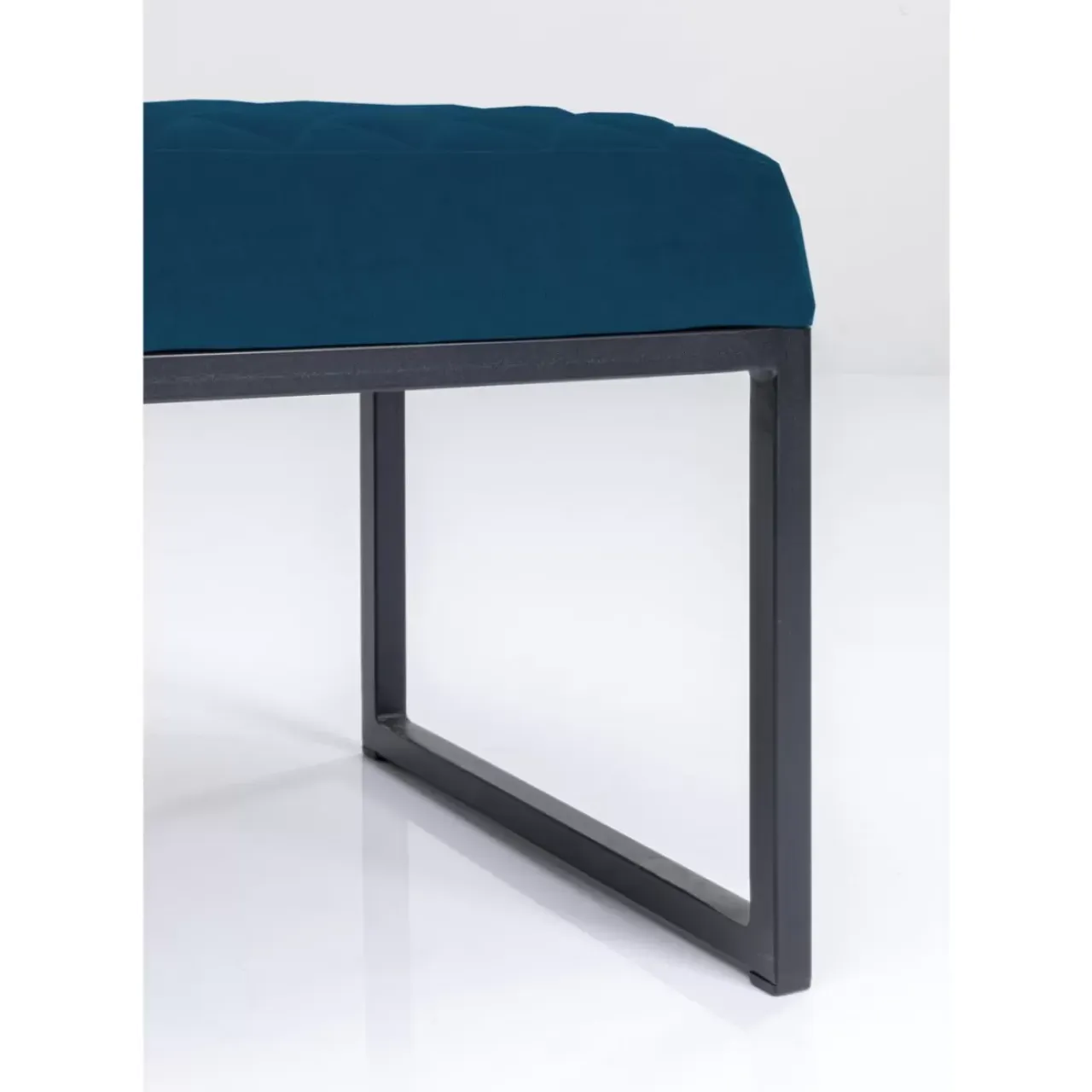 Sitzbänke-KARE Design Bank Smart Petrol Schwarz 90Cm