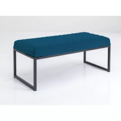 Sitzbänke-KARE Design Bank Smart Petrol Schwarz 90Cm
