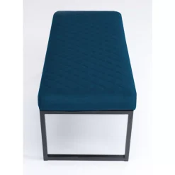 Sitzbänke-KARE Design Bank Smart Petrol Schwarz 90Cm