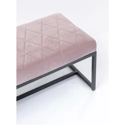 Sitzbänke-KARE Design Bank Smart Rosa Schwarz 150X40Cm