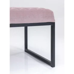 Sitzbänke-KARE Design Bank Smart Rosa Schwarz 90X40Cm