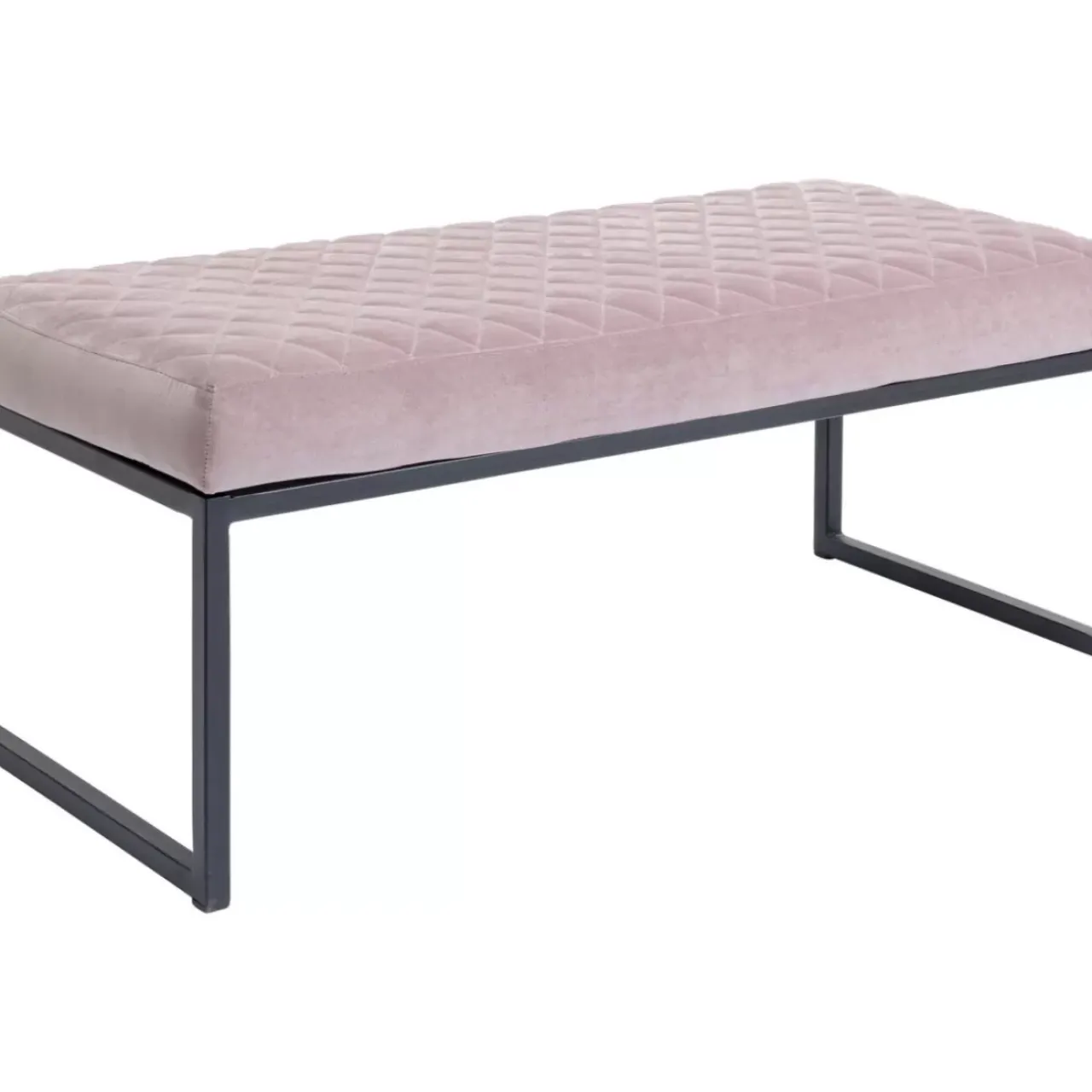 Sitzbänke-KARE Design Bank Smart Rosa Schwarz 90X40Cm