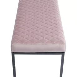 Sitzbänke-KARE Design Bank Smart Rosa Schwarz 90X40Cm