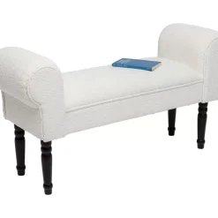 Sitzbänke-KARE Design Bank Wing Creme Schwarz