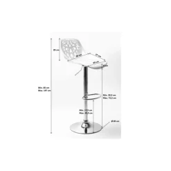 Sitzbänke-KARE Design Barhocker Ornament White